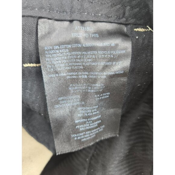 Volcom Mens Khaki Stretch Cotton Blend Chino Pants 28 x 29 - Picture 5 of 8